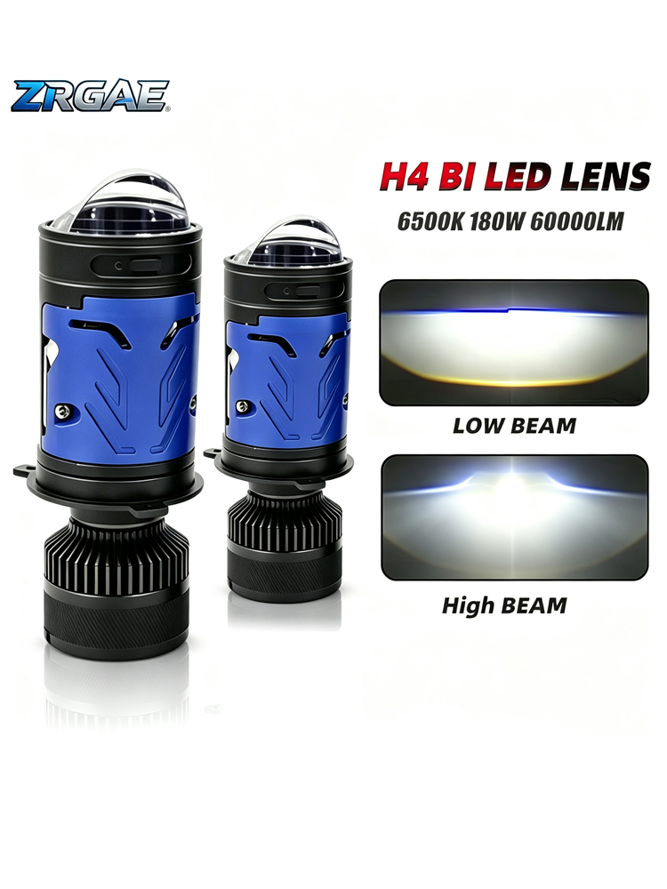 Universal Motorcycle Led Headlight Projector - 2個入り H4 バイミニ LED プロジェクターレンズ 車用バルブ
