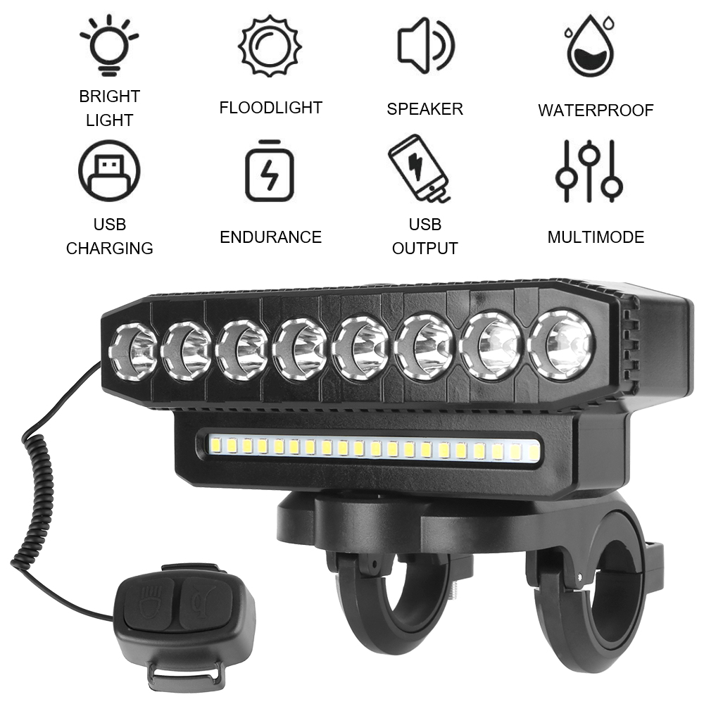 Universal Motorcycle Led Headlight Projector - 防水オートバイスポットライトポータブル充電式 LED ヘッドライト 8/5 LED 20/12