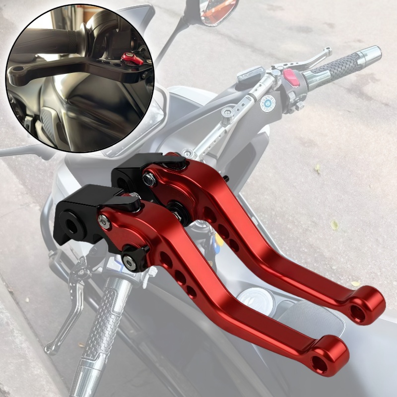 Cnc Aluminum Adjustable Brake Clutch Levers - ブレーキロッドトライアンフデイトナ 675 R 2011-2017 オートバイ調整可能なブレーキクラッチレバーブレーキハンドル