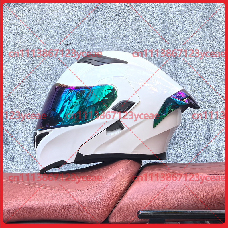 Orz製、モジュール式ヘルメット、デュアルバイザー、大型スポ - Dual Visor Motorcycle Racing Helmet のレビューと価格
