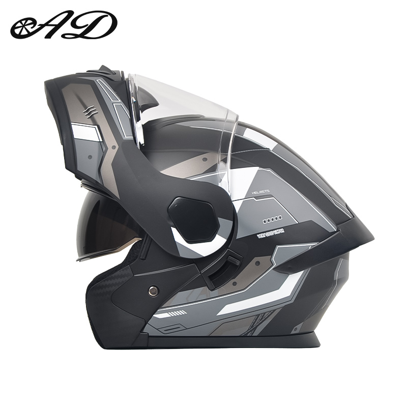 ドット認証済みアドファクトリーオープンフェイスオートバイヘル - Full Face Motorcycle Helmet With Bluetooth のレビューと価格