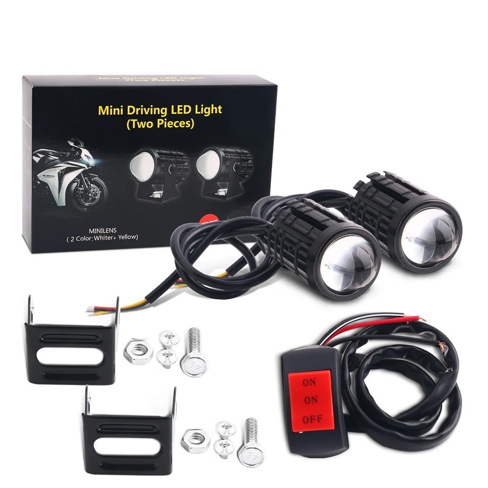 ユニバーサルオートバイ LED ヘッドライトプロジェクターレ - Universal Motorcycle Led Headlight Projector のレビューと価格