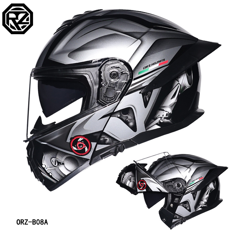 DOT認証済みヘルメット、オートバイヘルメット、デュアルバイ - Full Face Motorcycle Helmet With Bluetooth のレビューと価格