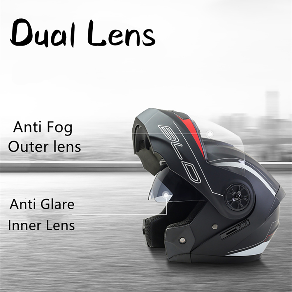 男性と女性のためのモトクロスレーシングバイクヘルメット,折り - Full Face Motorcycle Helmet With Bluetooth のレビューと価格