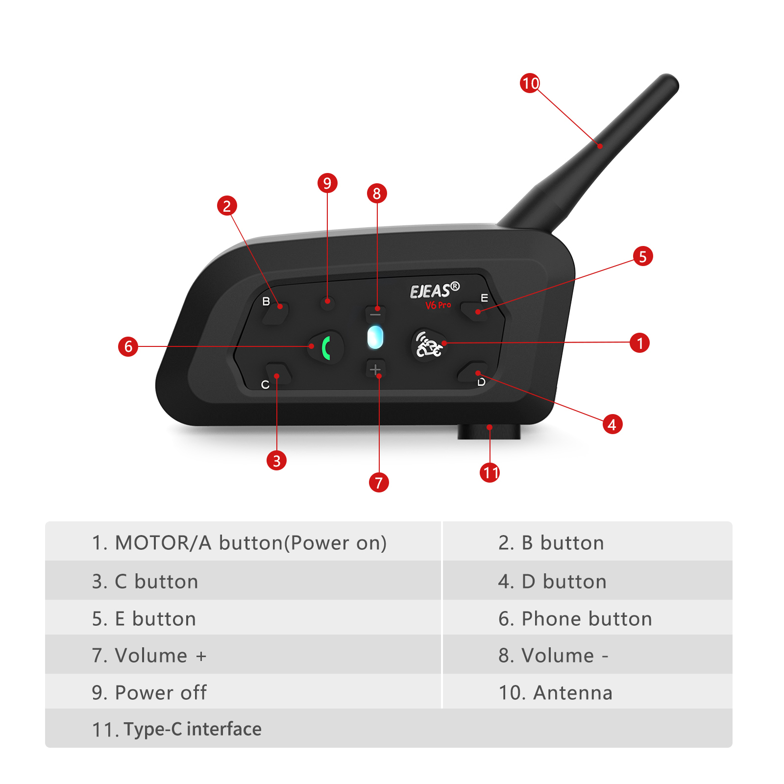 NewEJEAS V6 Pro フルデュプレックス モトイン - Motorcycle Helmets のレビューと価格